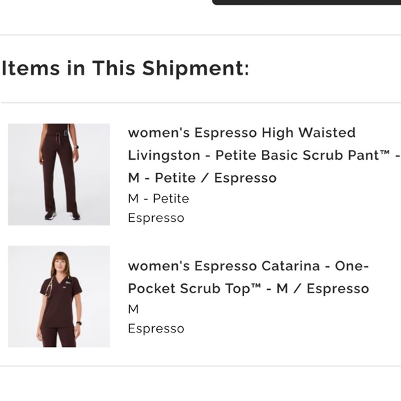 Women's espresso high waisted Livingston - petite scrub pants - Picture 9 of 9